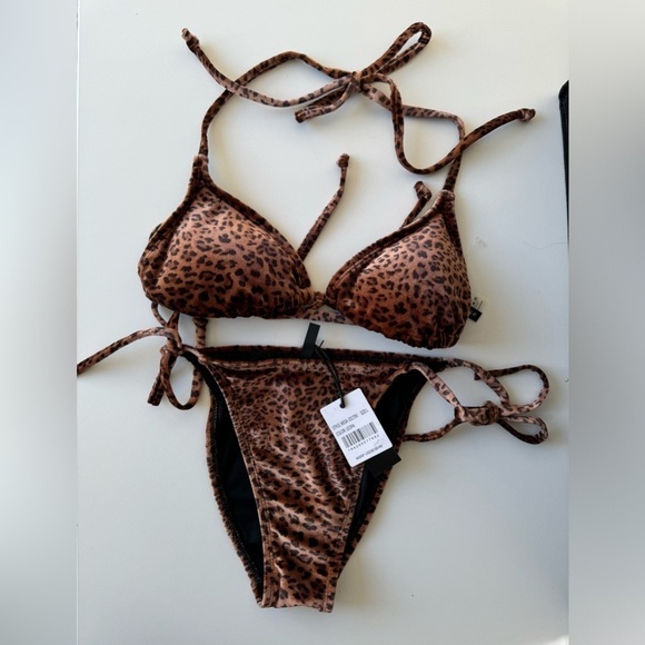 NWT Kendall + Kylie leopard string bikini - Picture 3 of 5